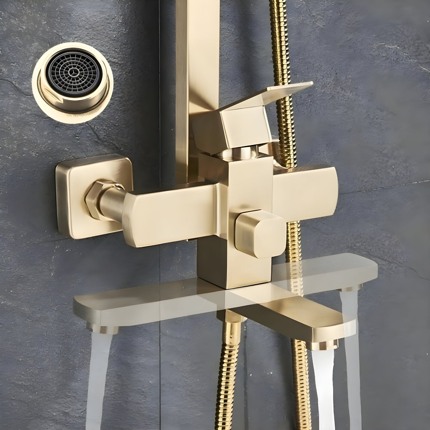 Moritz - Wall Mount Rain Shower Set