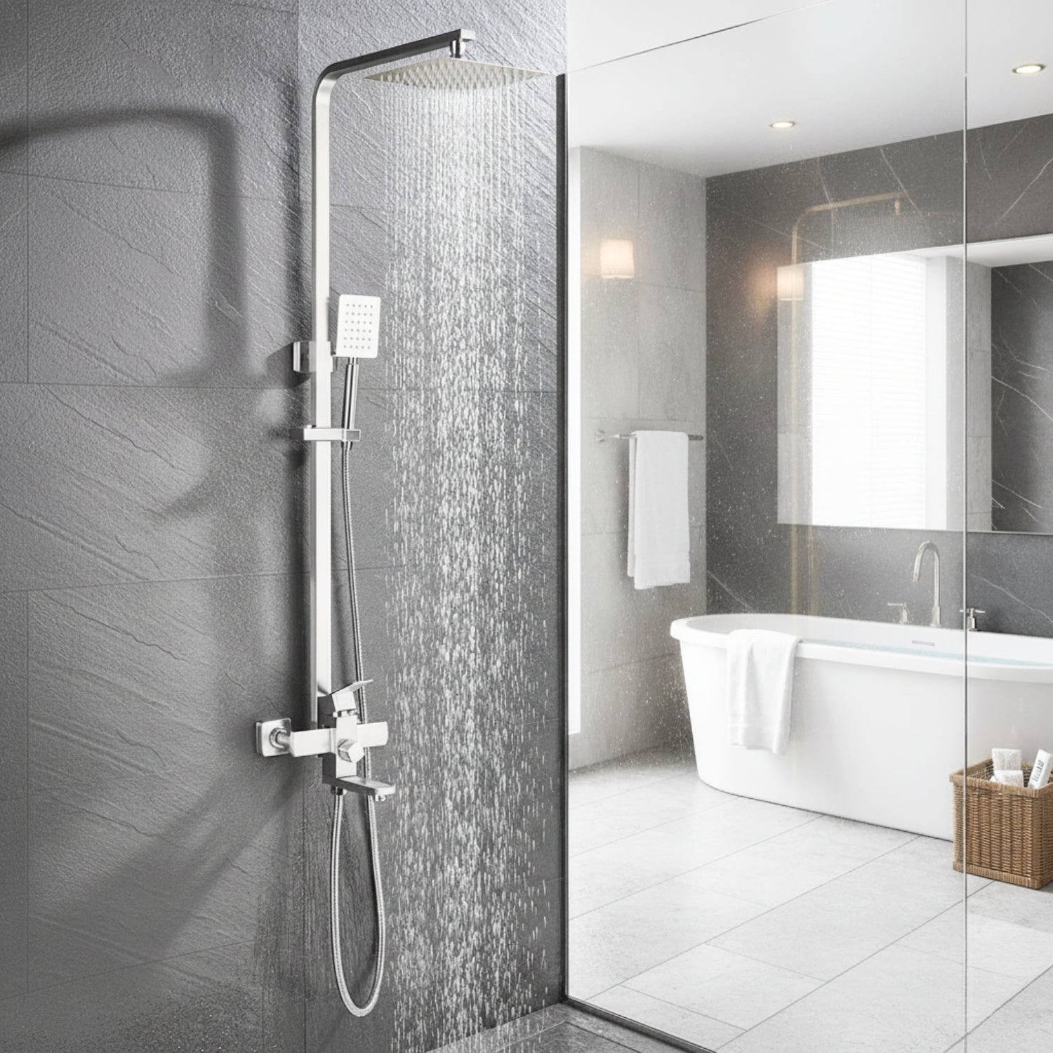 Moritz - Wall Mount Rain Shower Set