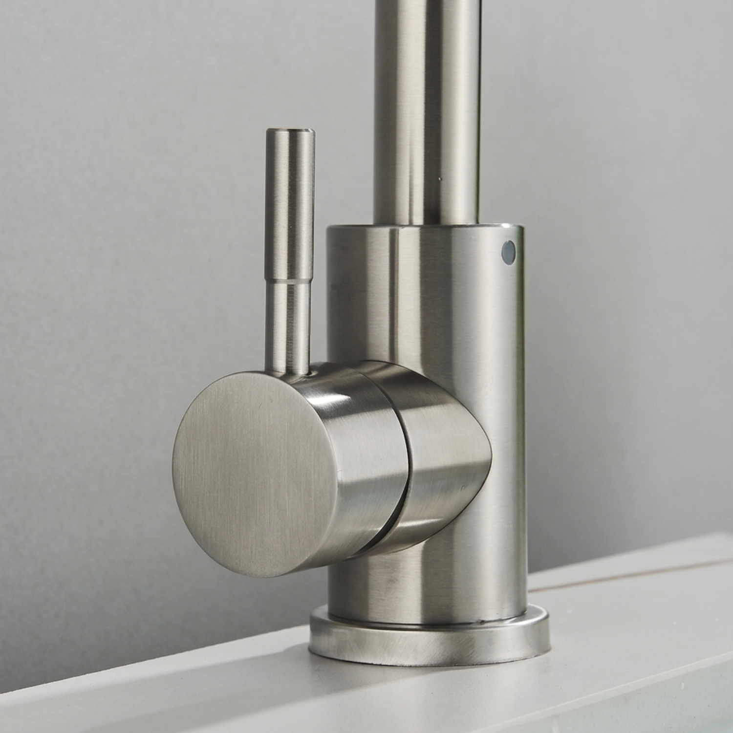 Copenhagen - Stainless Steel Bathroom Basin Faucet – Hot & Cold Mixer, 360° Rotating Single Handle Sink Tap