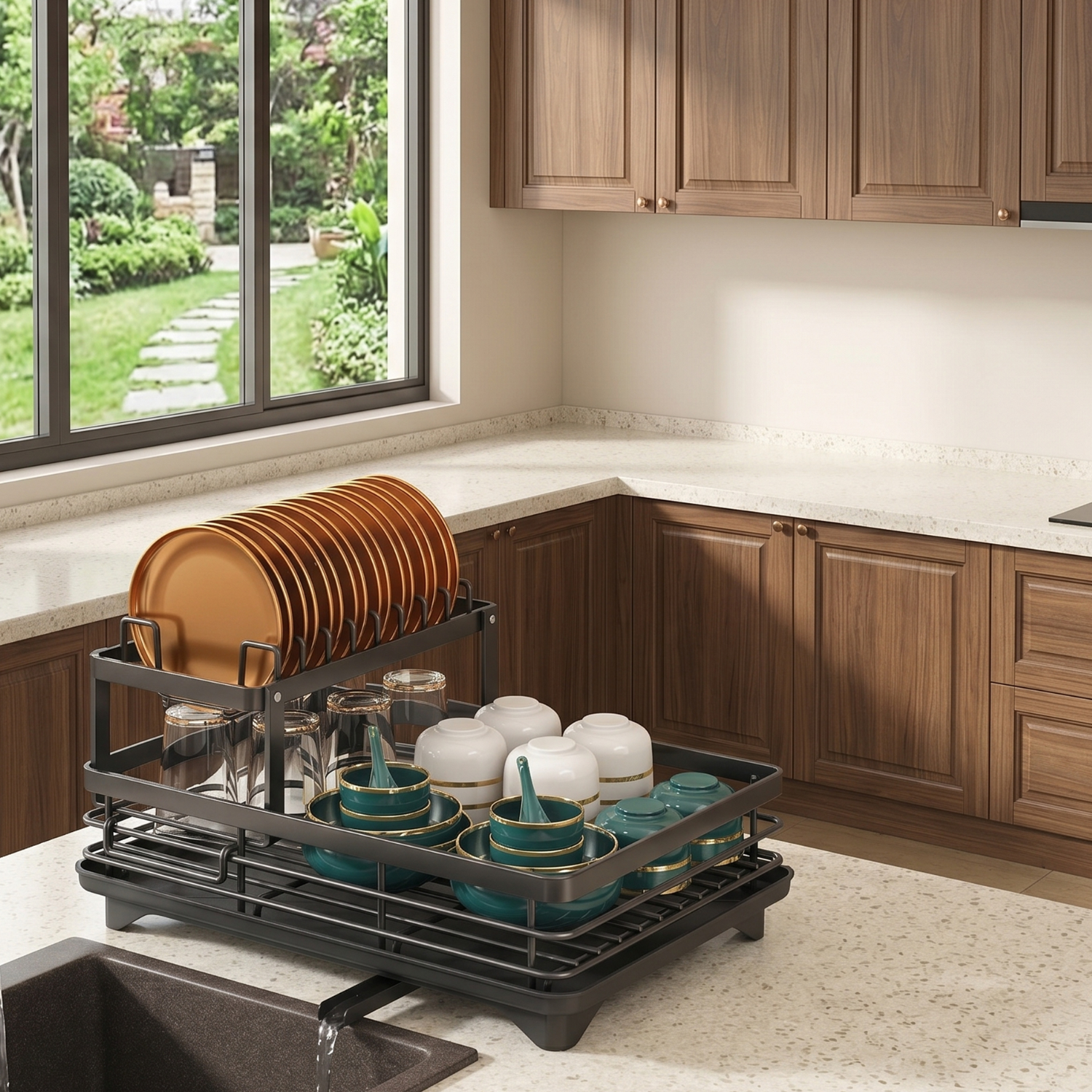 Kitchen Dish Rack 16.7"
