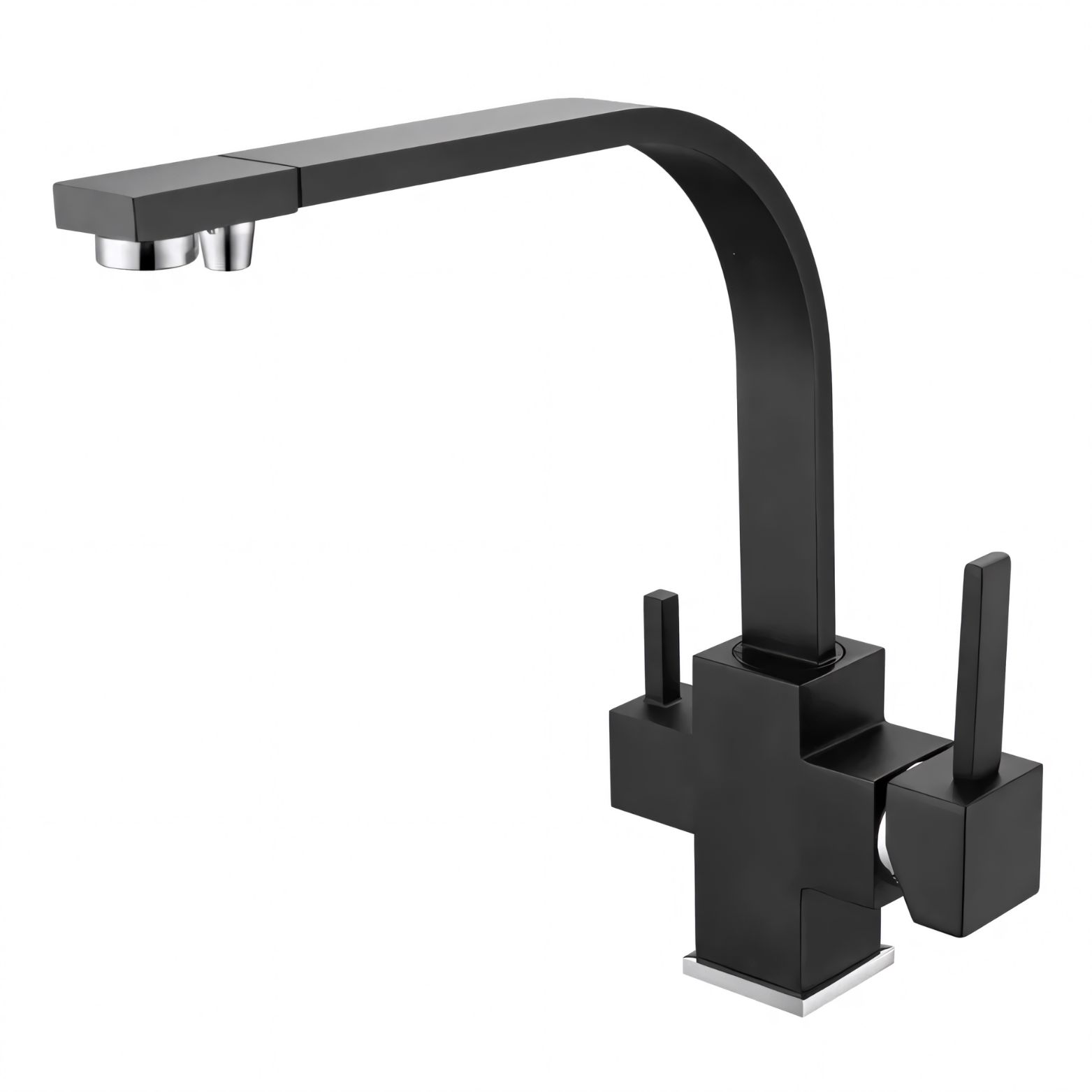 Three-Way Kitchen Faucet with Filter Tap Reverse Osmosis Compatible