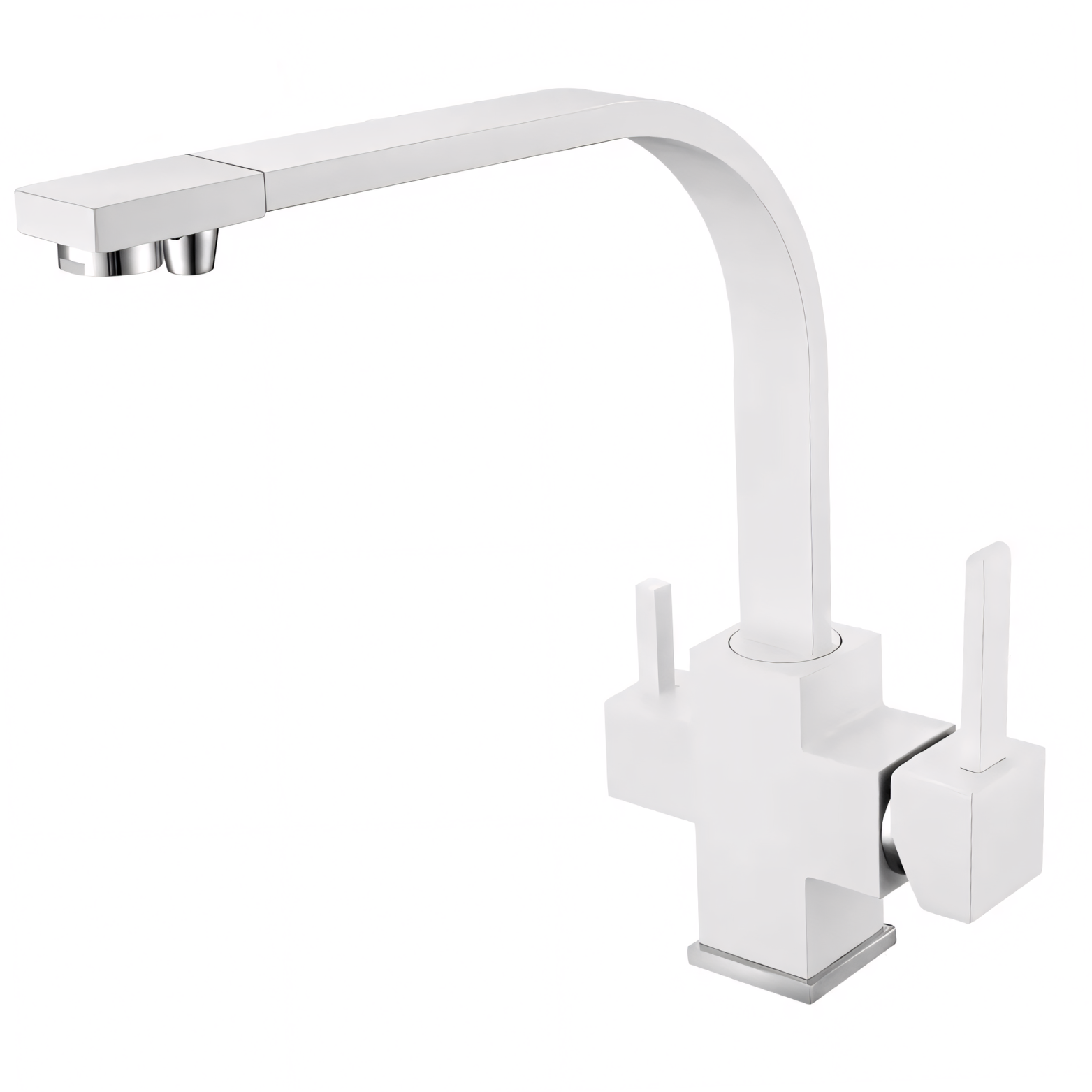 Three-Way Kitchen Faucet with Filter Tap Reverse Osmosis Compatible