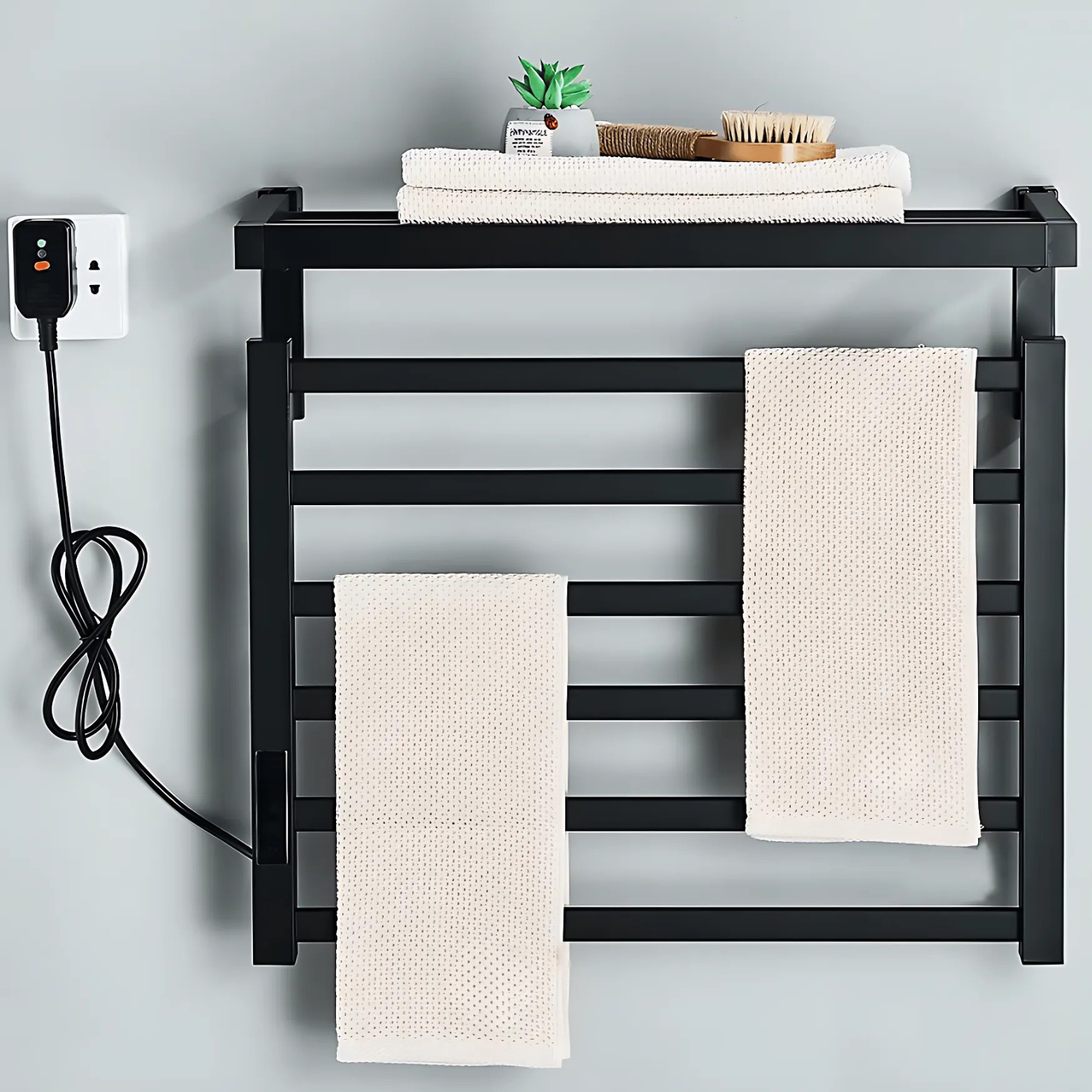 Wall mounted towel bar warmer