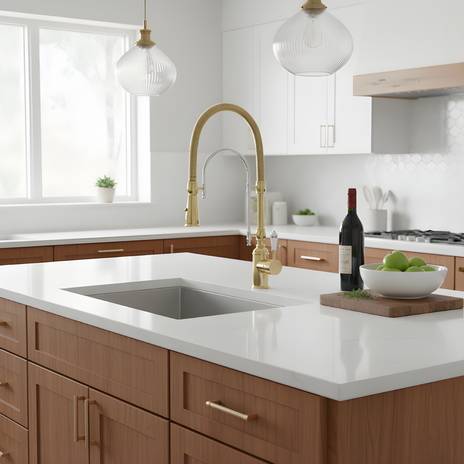 Visby - 360° Pull-Down Kitchen Faucet  with Spring Spout Hot & Cold Mixer
