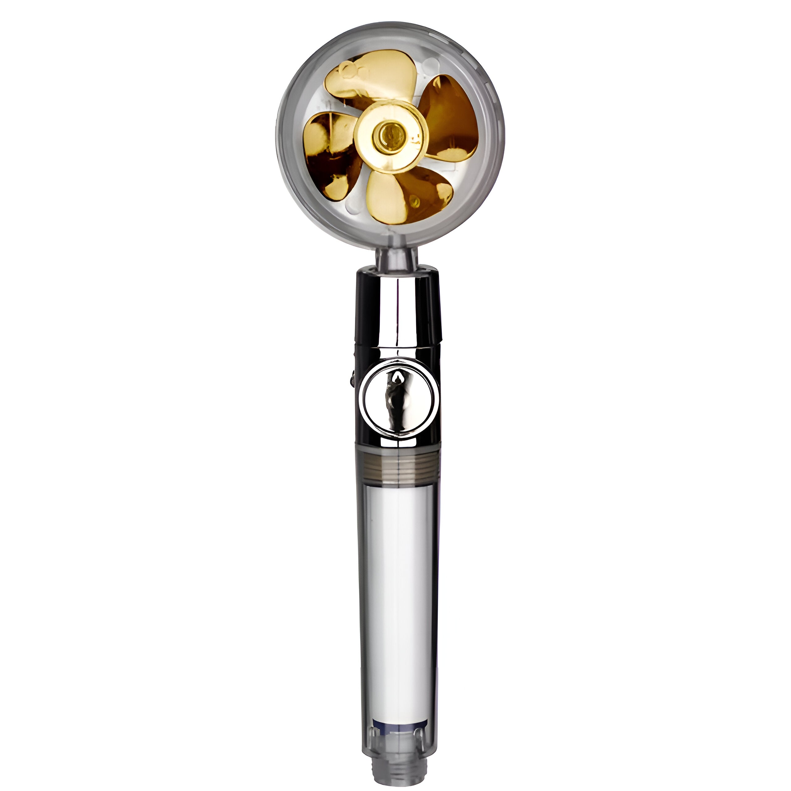 Shower head with filter that improves water pressure