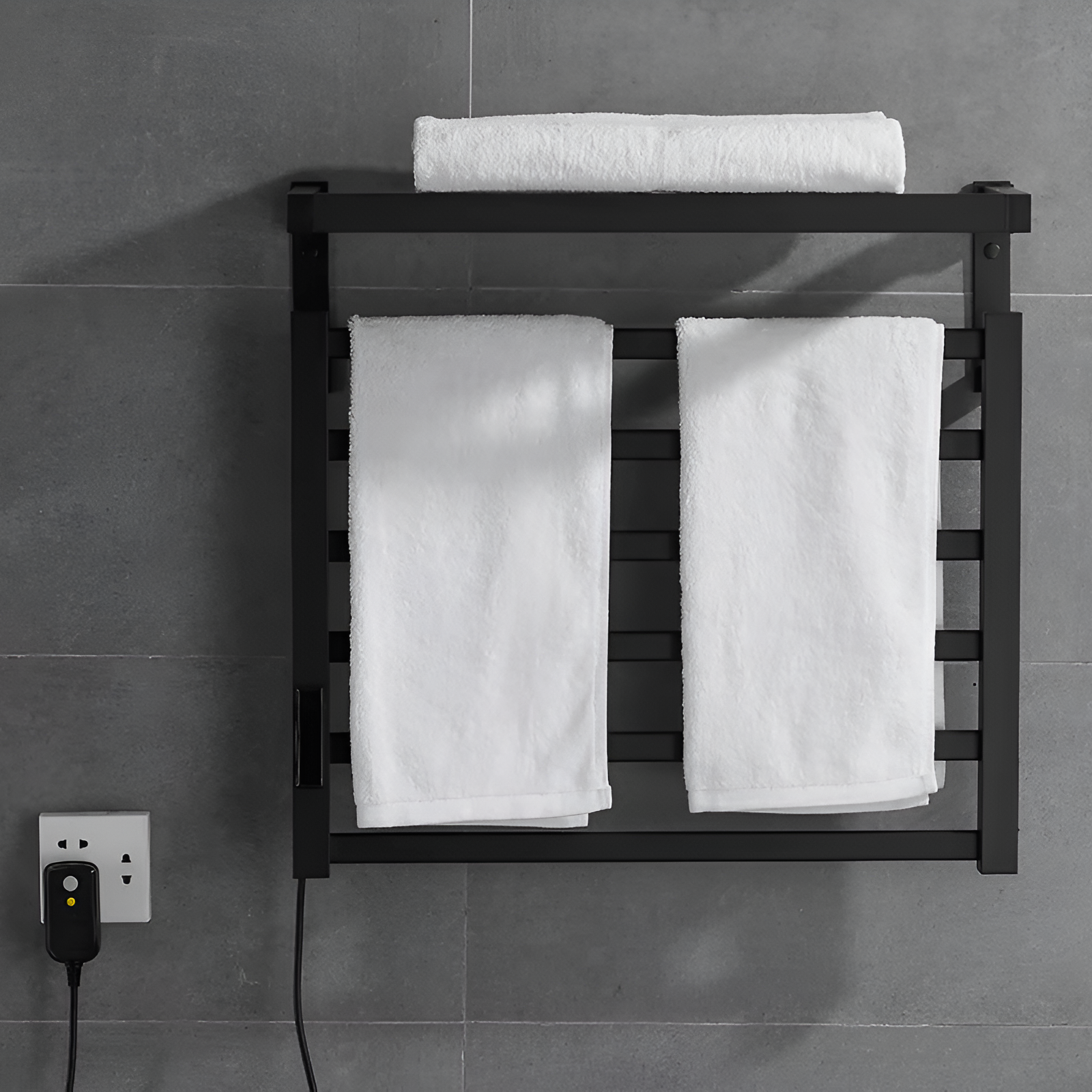 Wall mounted towel bar warmer