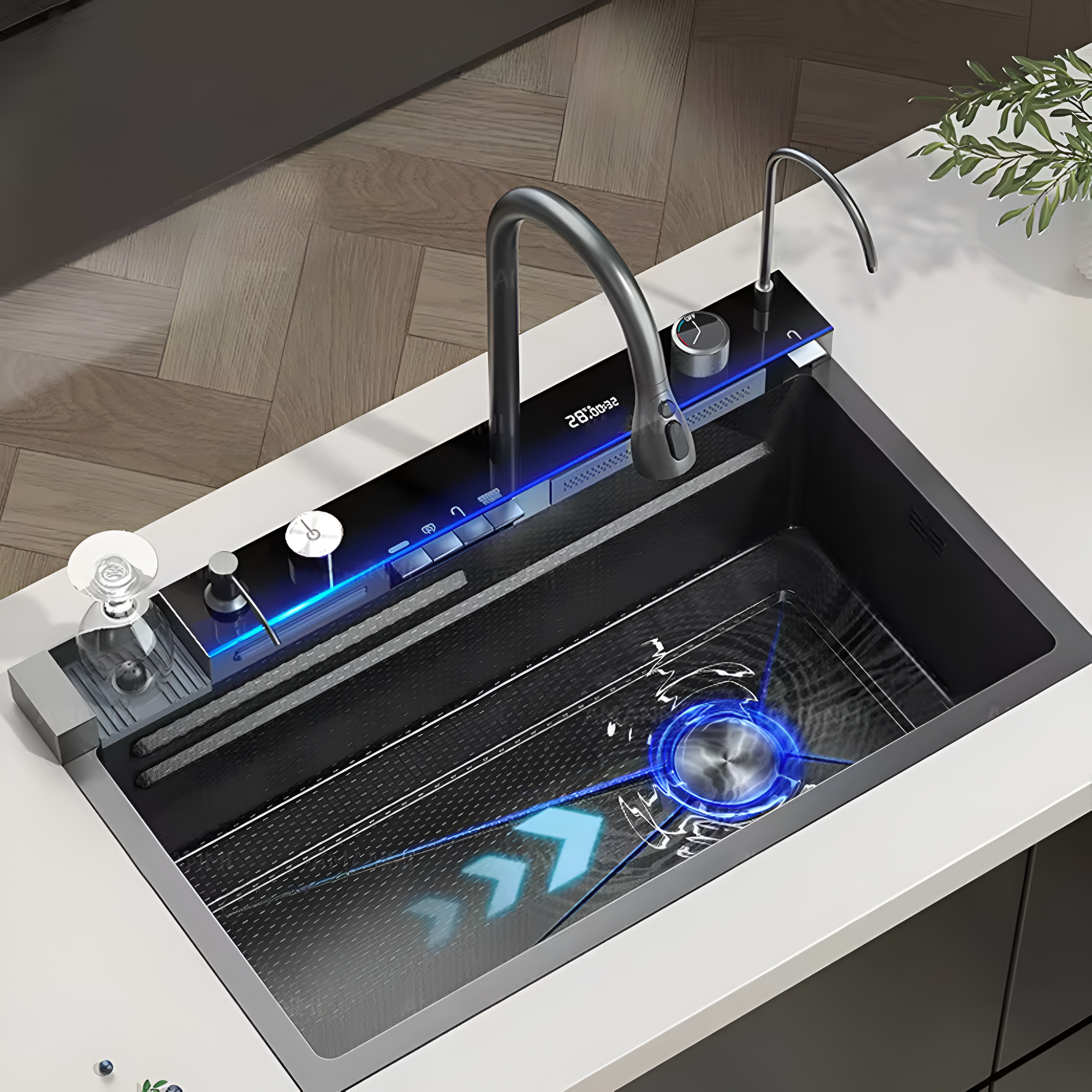 Smart workstation kitchen sink