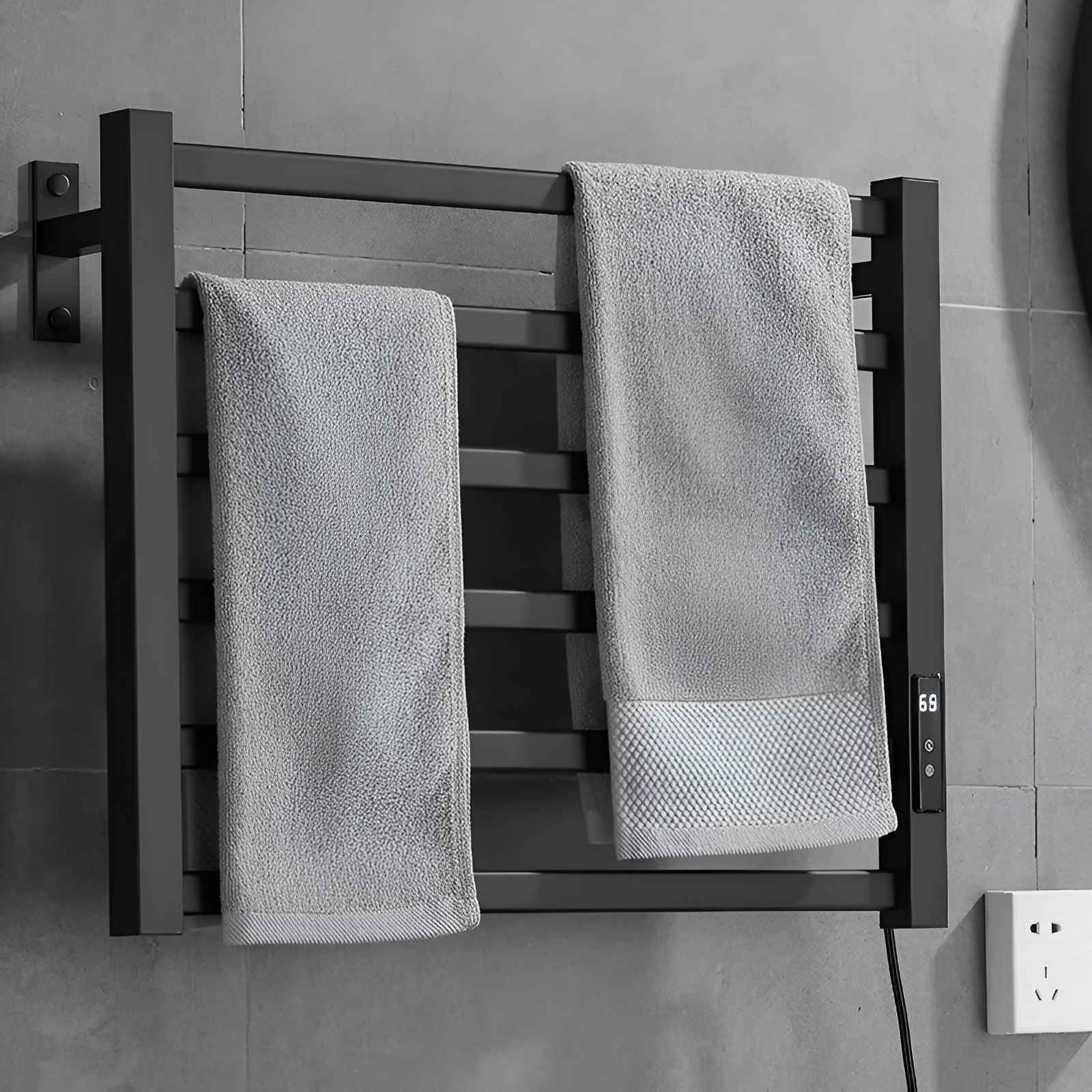 Wall mounted towel bar warmer