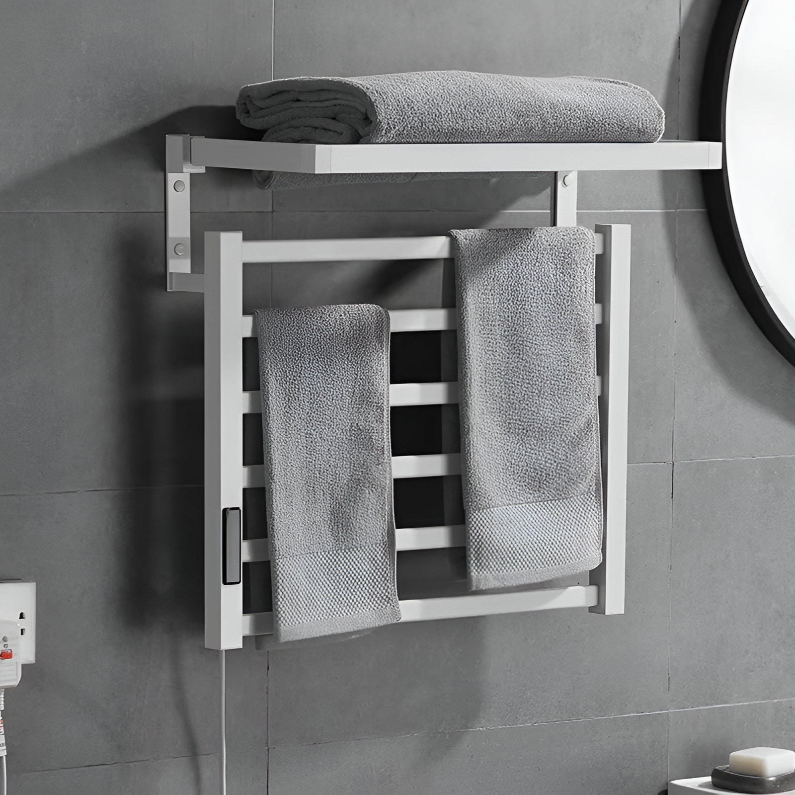 Wall mounted towel bar warmer